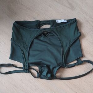 Lunalae Emerald Green Strappy Bottoms